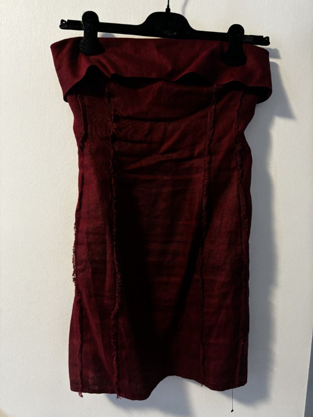 Reformation Zara Linen Dress in Chianti Size 4 - Picture 2 of 7
